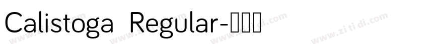 Calistoga  Regular字体转换